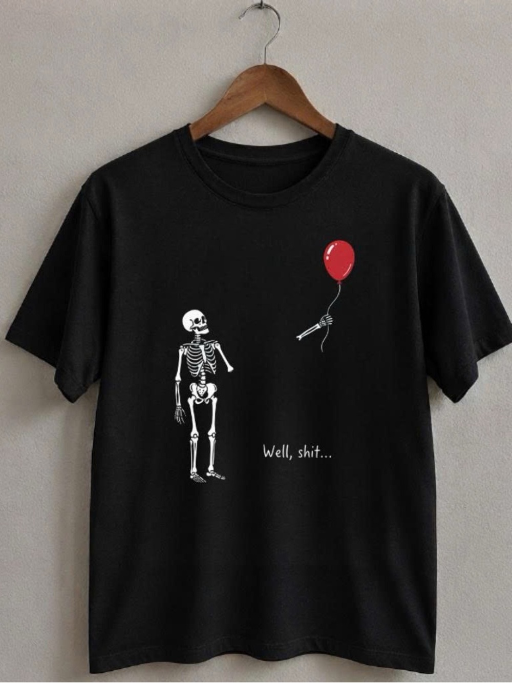 Gildan Shirt Black We Shit Skeleton Graphic Tee